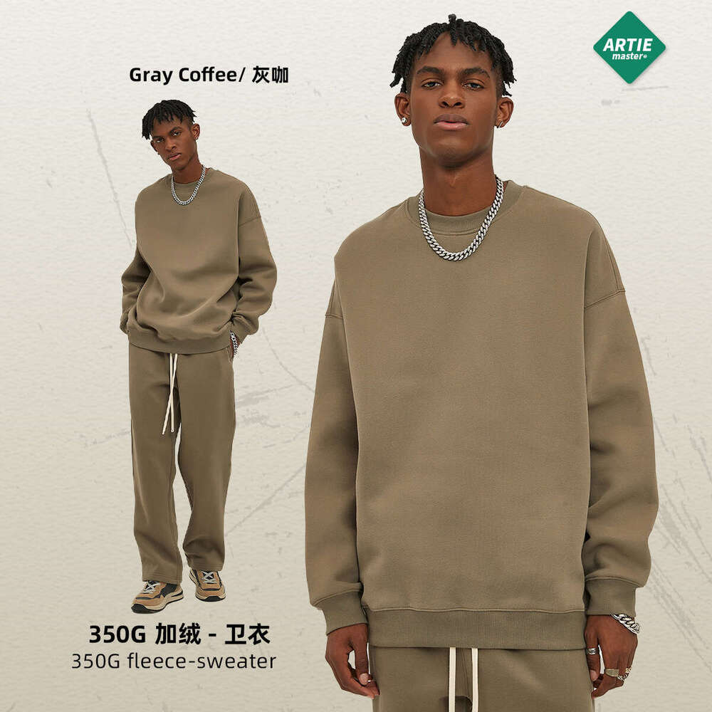 New Trend Brands for Fall/Winter 2024: 350G Dopamine and Veet Thin Loose Round Neck Men's Sweater