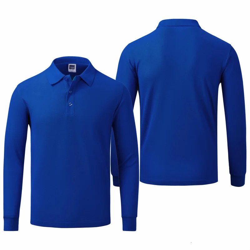 Long Sleeve Polo Solid Elasticity Leisure Comfy Casual Loose Bakery Restaurant Lapel Shirt Catering Cafe Supermarket Workwear 241202