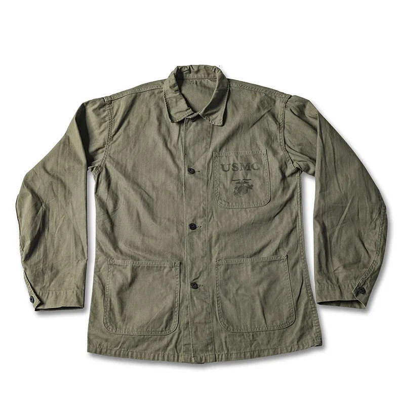 Bronson USMC P41 HBT Unifrom Pacific War Utility Combat Jacket For Men Army Green 241209