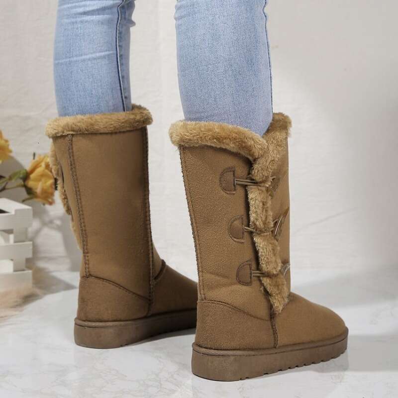 Classic Plush Snow and Calf Wool Boots Warm 2024 Winter New Women's Shoes D84
