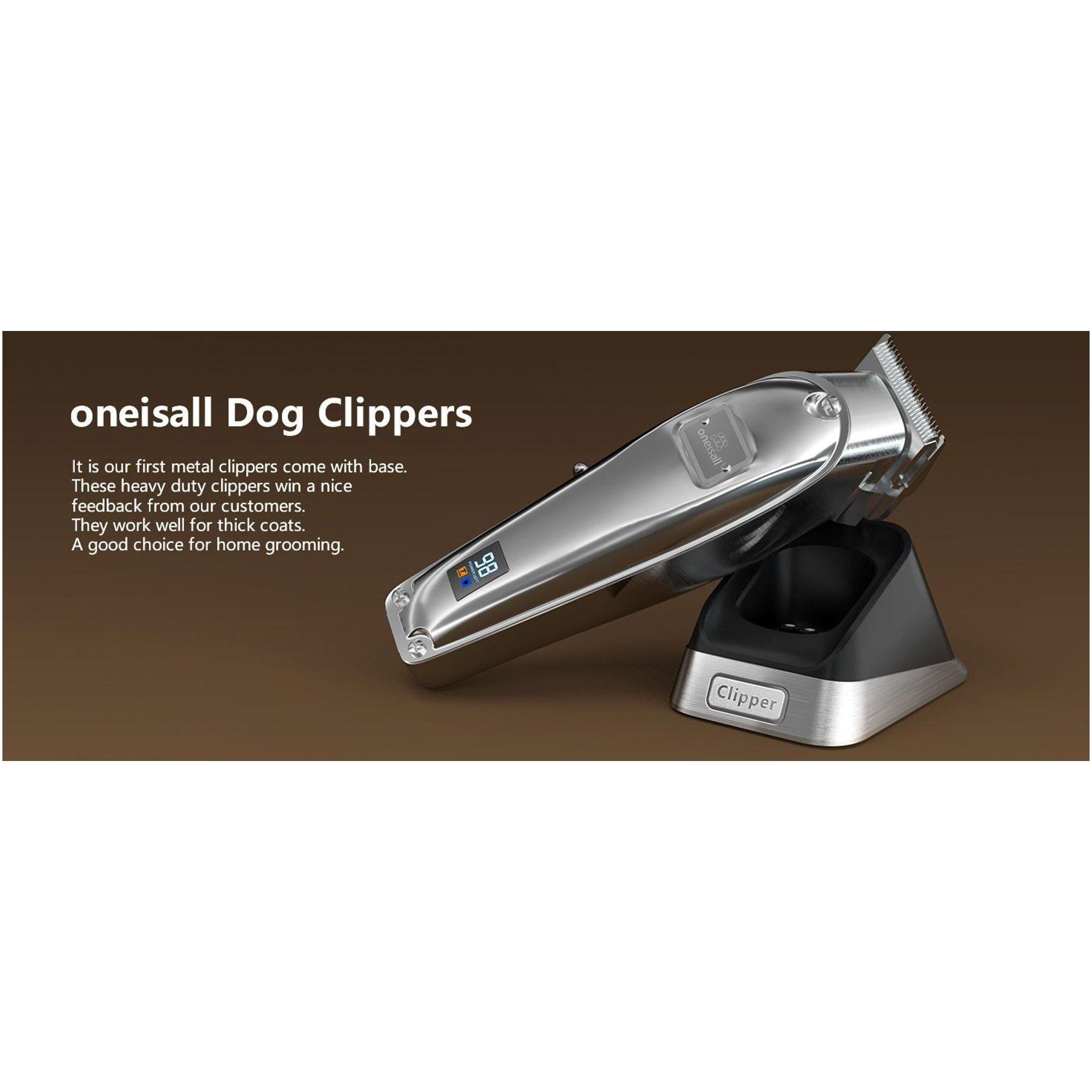 Others Dog Grooming Dog Grooming Tools Oneisall K52Nts Cordless 2Speed Pet Hair Clipper For Thick Heavy Coats Silver Drop Delivery Supplies Otvkg H250