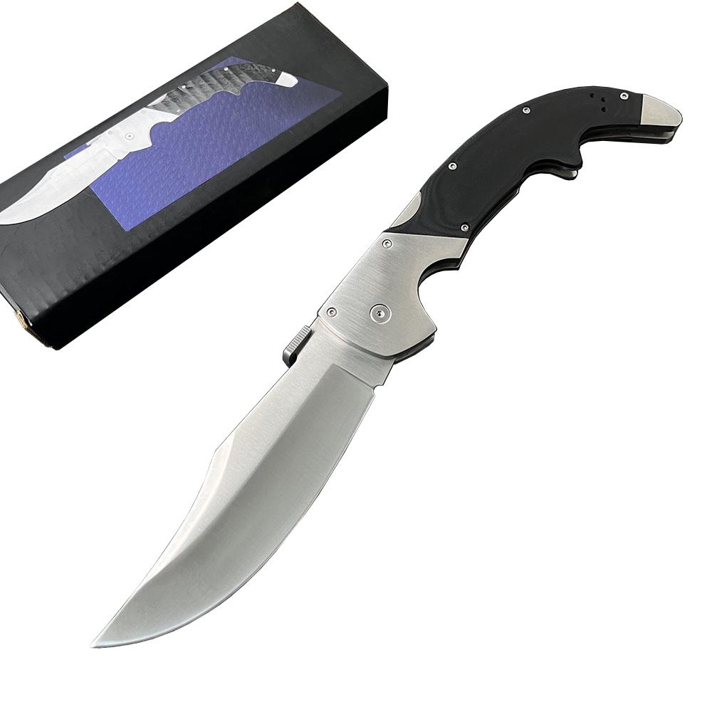 Top Quality XL 62MA Survival Folding Knife S35VN Satin Blade G10 with Stainless Steel Handle Outdoor Camping Hiking Fishing EDC Tactical Pocket Knives