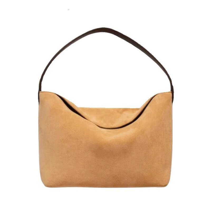Autumn And Winter New Retro Suede Women's Splicing Handbag Versatile Single Shoulder Underarm Bag Fashionable Quality Classic B3