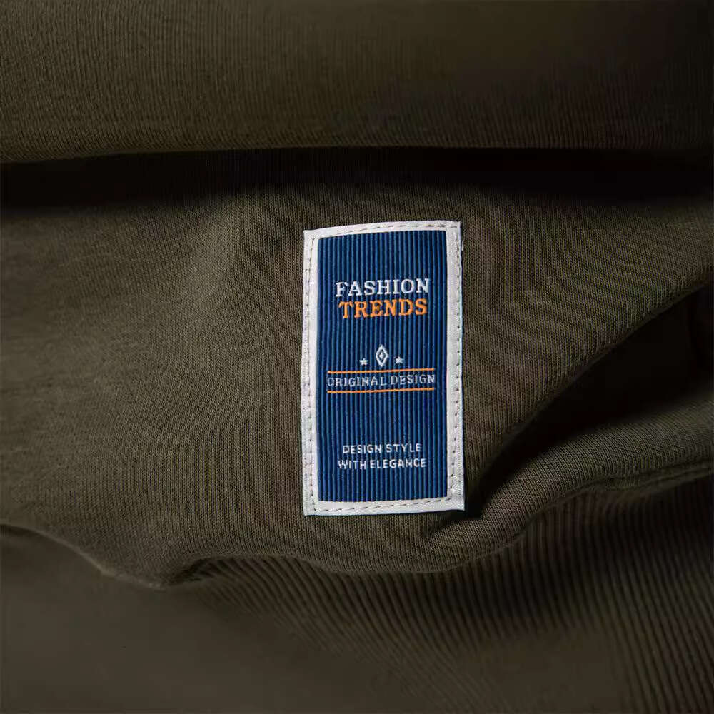 2024 autumn new European long sleeved trend men's loose solid color round neck casual hoodie