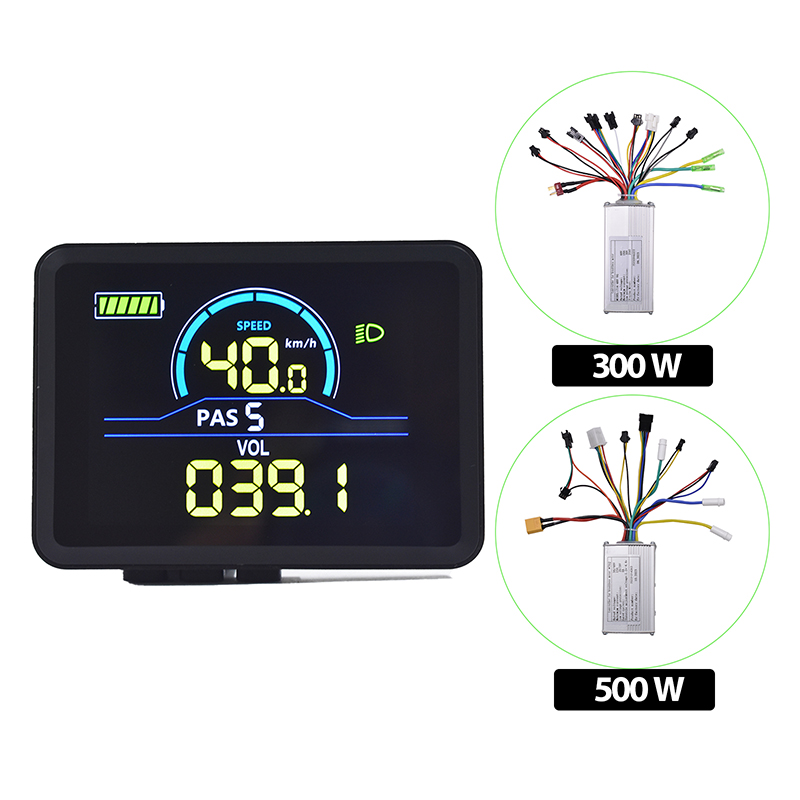Efficient 500W eBike Control Module with Advanced LCD Screen - Ideal for E-Scooters & Bicycles
