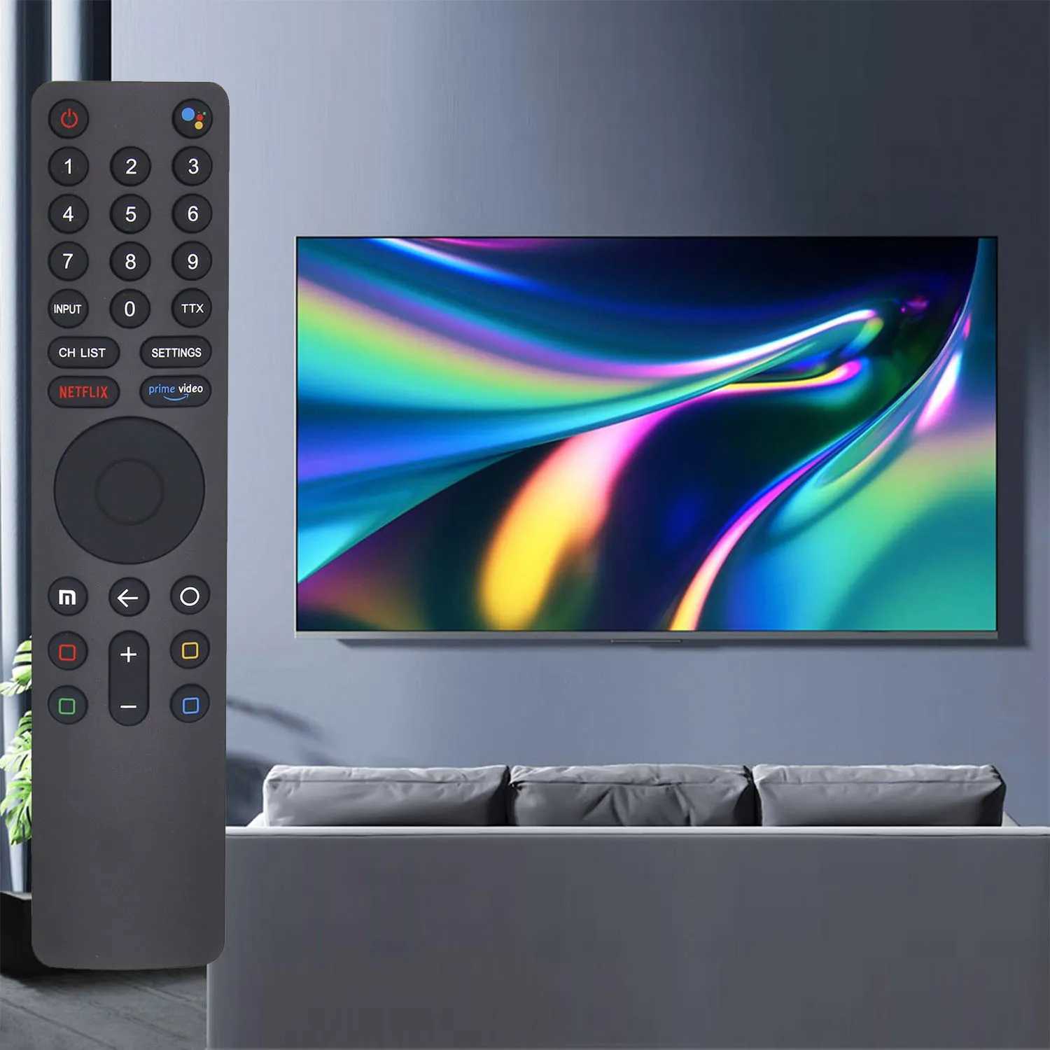 etooth Voice Remote Control Replacement Fits with Google Voice Assistant for MI TV P1 Q1 4S 4A L55MS-5A Q1E XMRM-010XJ241210