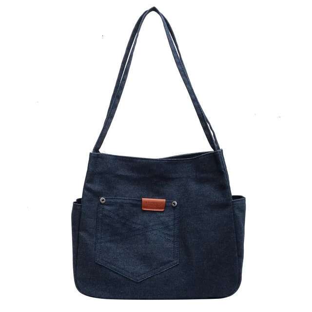 Designer's bag Denim Leisure Time High-capacity Women's Bags Autumn New Retro Style The Single Shoulder Simplicity Versatile Tote Bag