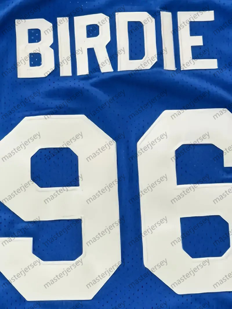 #96 BIRDIE Men's Sports Team Basketball Jersey Polyester Knit Fabric Embroidered Letters & Numbers Crew Neck Sleeveless Training Vest Jerseys