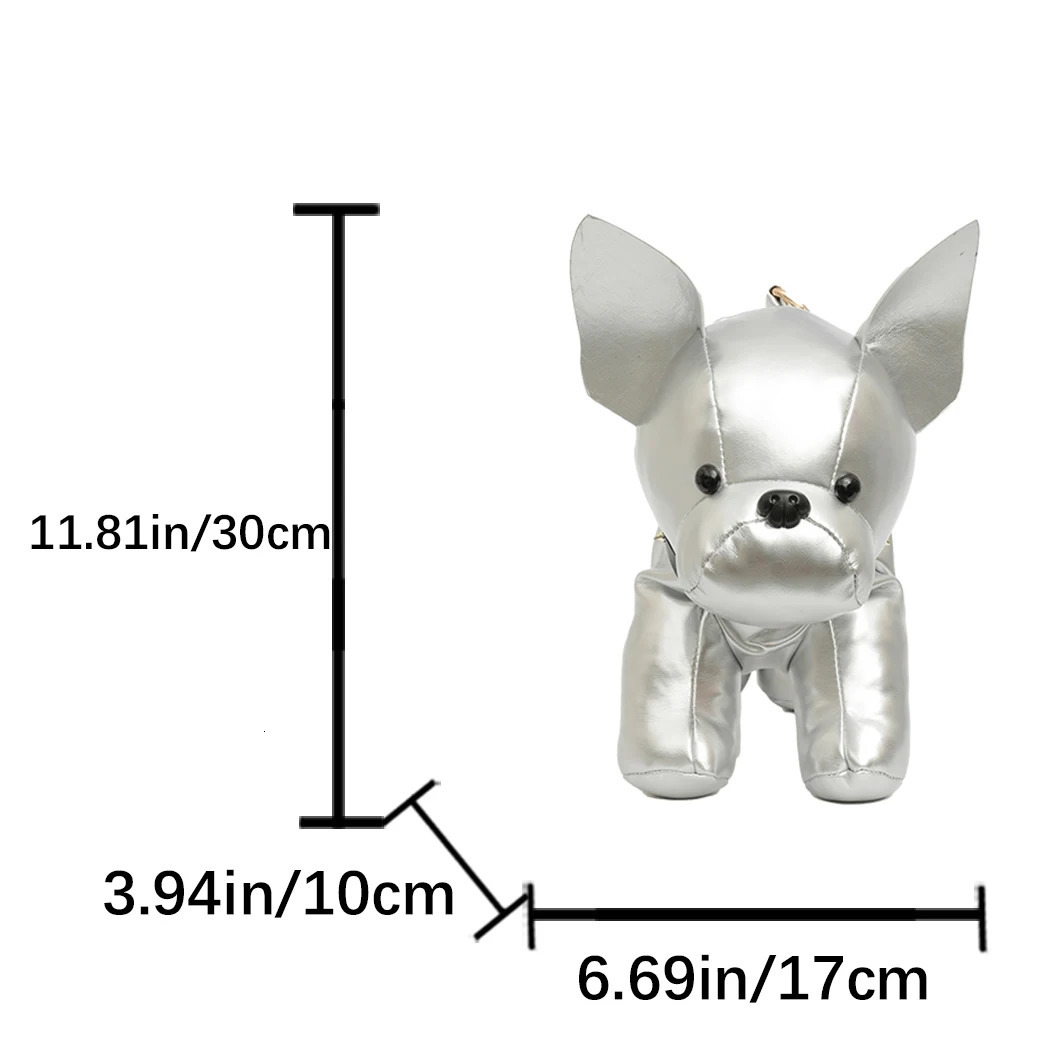 Cute toy doll bag big dog cartoon cross body phone bag suitable for women girls filling space cotton handbags and wallets womens shoulder bag241209