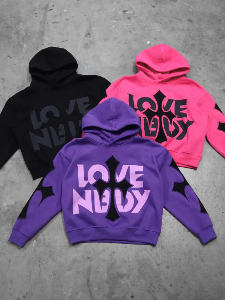 Unisex Y2k Hoodie Gothic Punk Sportswear Mens Hoodie Sportswear Pullover Gothic Long Sleeve Super Large Hoodie Top 241202