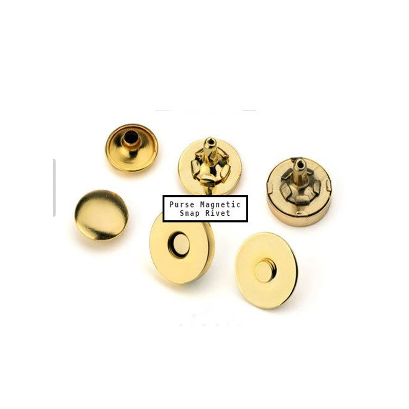 14/18mm strong magnetic buckle button stamping rivet for handbag wallet craft bag accessories DIY 241205