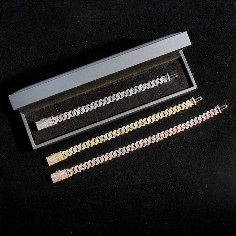 10mm S Sier Iced Out Necklace For Women Men Jewelry Pass Tester Moissanite Cuban k Chain Necklaces GRA