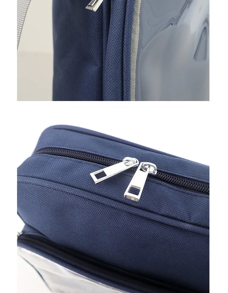 Harajuku JK Ita Bag Cross Body Girl Japanese Transparent Shoulder Bag Teen Female Anime Little Blue Uniform Bag241209