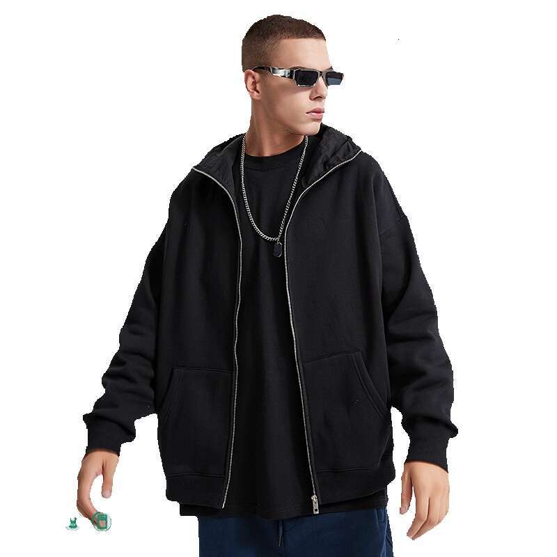 Ninja Mask Metal Zipper 350G Veet Ribbed Gloves Cuff Hoodie