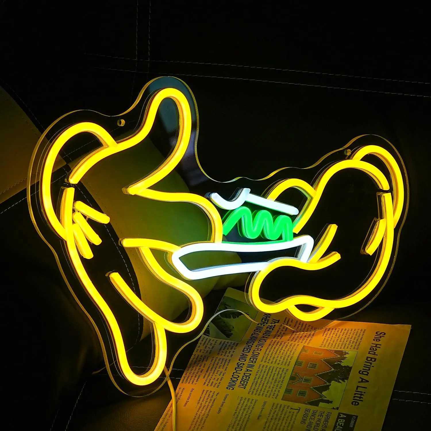 Wall mounted decoration with neon signs LED neon lights bedroom living room store supermarket bar people cave decoration X241210