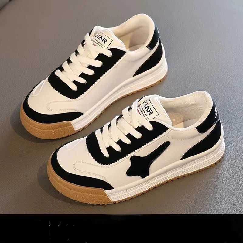 Zapatillas Kid Board Shoes Kids Spring Autumn New Girls Soft Soled Sports Shoes Boys Anti-skid White Sneakers XJ241209