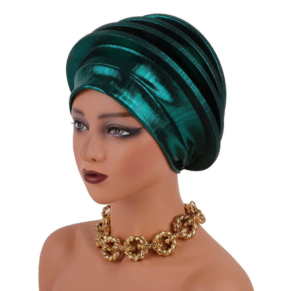 Elegant African female spiral beret headbag female headdress Nigerian headdress wedding party gel 241209