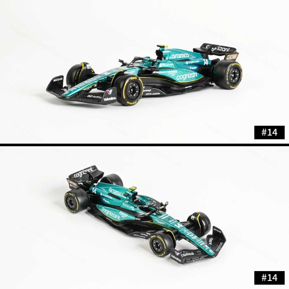 Bburago 1 43 2023 Aston Martin AMR23 F1 Formula Car Die Casting Vehicle Collection Model Racing Toy X241209