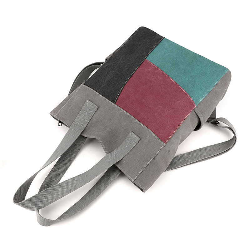 Shoulder Bag Women's Bag Trendy Versatile Large Capacity Handheld Cross Shoulder Backpack Fashion Canvas Bag 241215