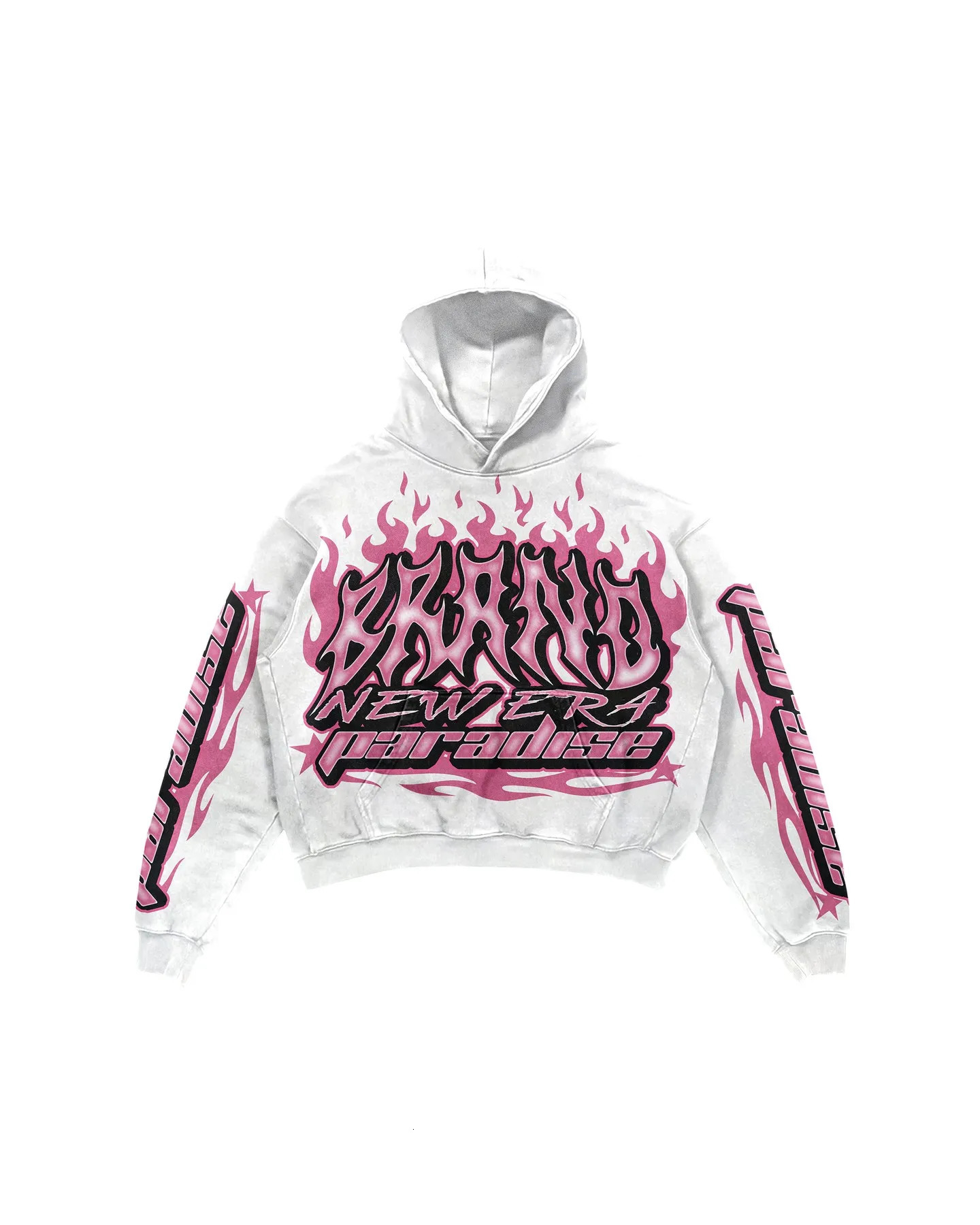 Hip Hop Autumn Winter Set Punk Print Hoodies Women Y2k Tops Harajuku Tracksuit Men Pants Streetwear Couples Gothic Clothes 241209