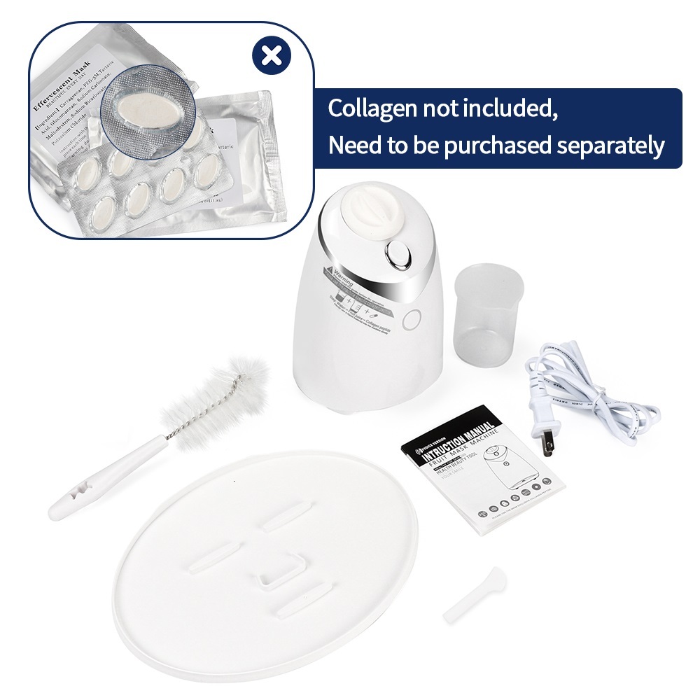 Self-Make Natural Fruit Face Hine DIY Vegetable Juice Collagen Automatic Maker Home Use Beauty Salon Mask Device