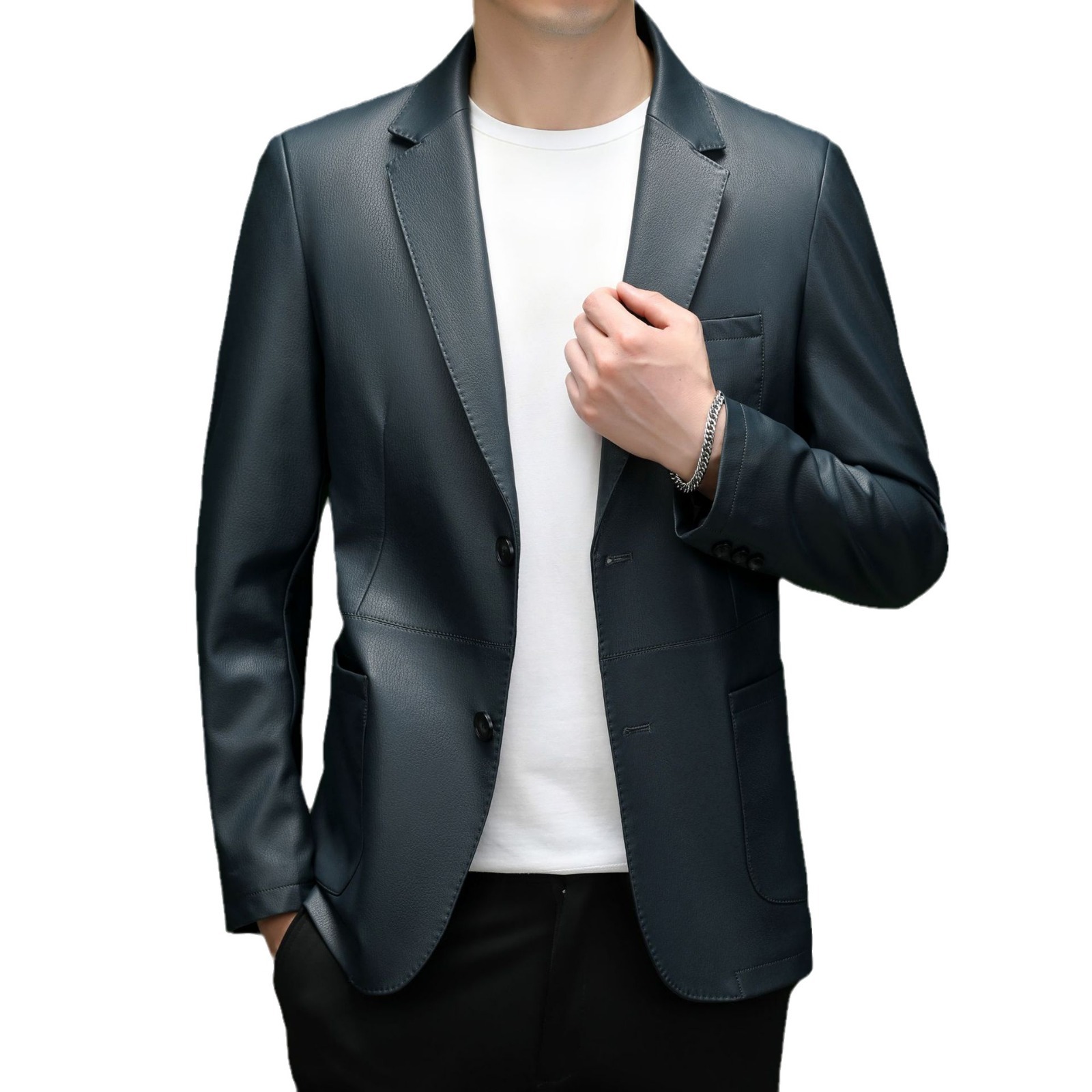 K293 Men's Dress Suit with Unique Jacquard Pattern