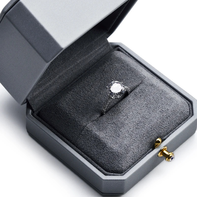 Oirlv Premium leather double ring couple box used for wedding ceremony engagement pendant earrings necklace holder jewelry gift box 241209