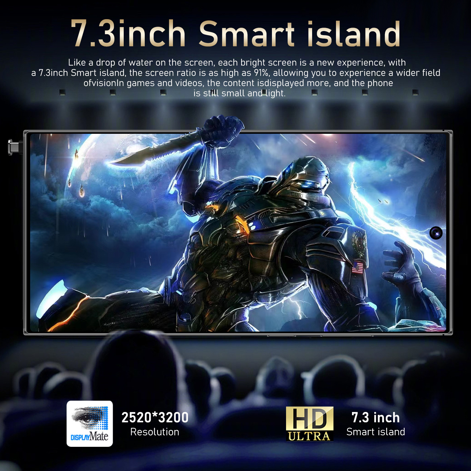 S24 Ultra Smart phone 7.3 inch Full Screen 4G/5G Cell Phone 16GB+1TB 7000mAh Mobile Phones Global Version Celulares