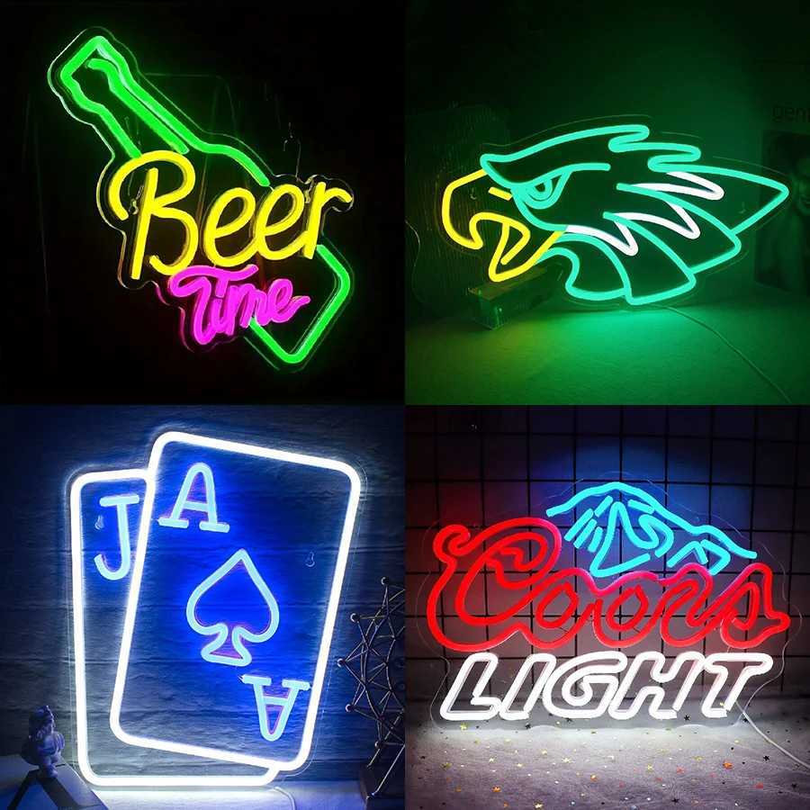 Neon signs for beer bars used for wall decoration LED lights for human caves and decorations for bedrooms family shops bars pubs parties and hotel gam