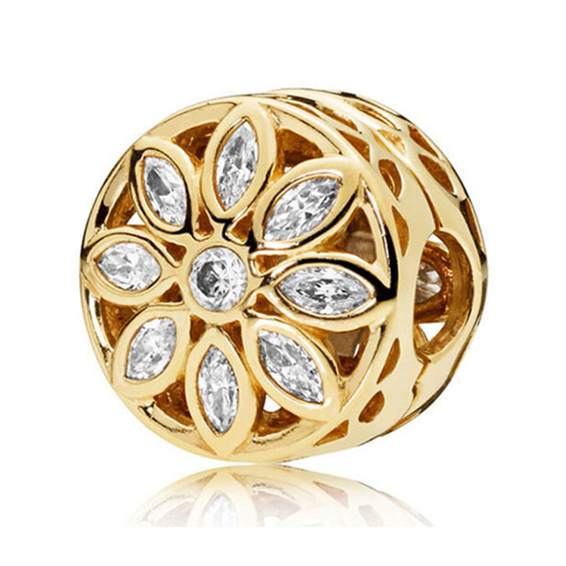 Gorgeous Heart Charm With Golden Body And Inlaid Pink Gem Surrounded By Golden Beads Delicate Design Diy Jewelry High Grade Accessories Wholesale