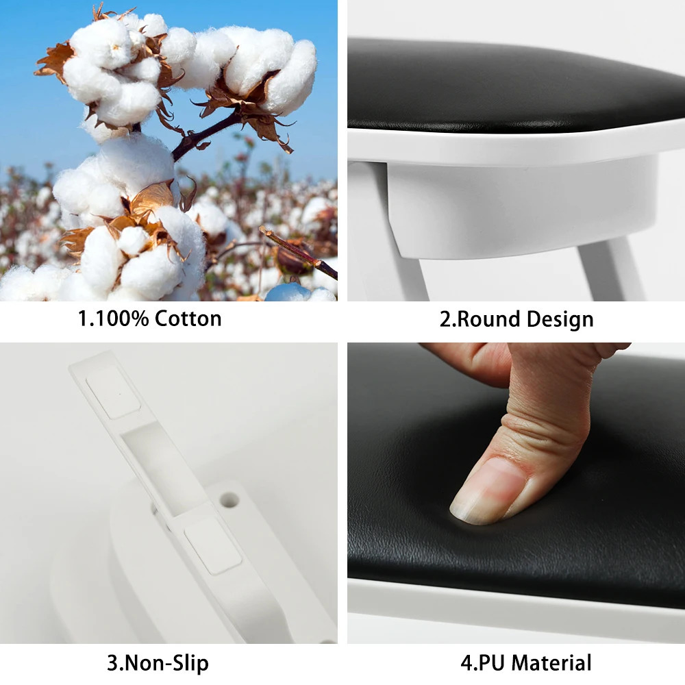 Big Size Folding PU Leather Hand Rest Pillow Nail Arm Rests Manicure Table Cushion Holder Nail Art Stand Nails Salon Tools 241209