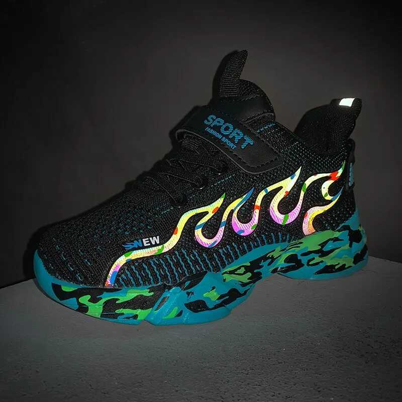 New Kids Shoes Childrens Fashion Boy Running Sneakers Non-slip Lightweight Sports Children Shoes QualiXJ241209