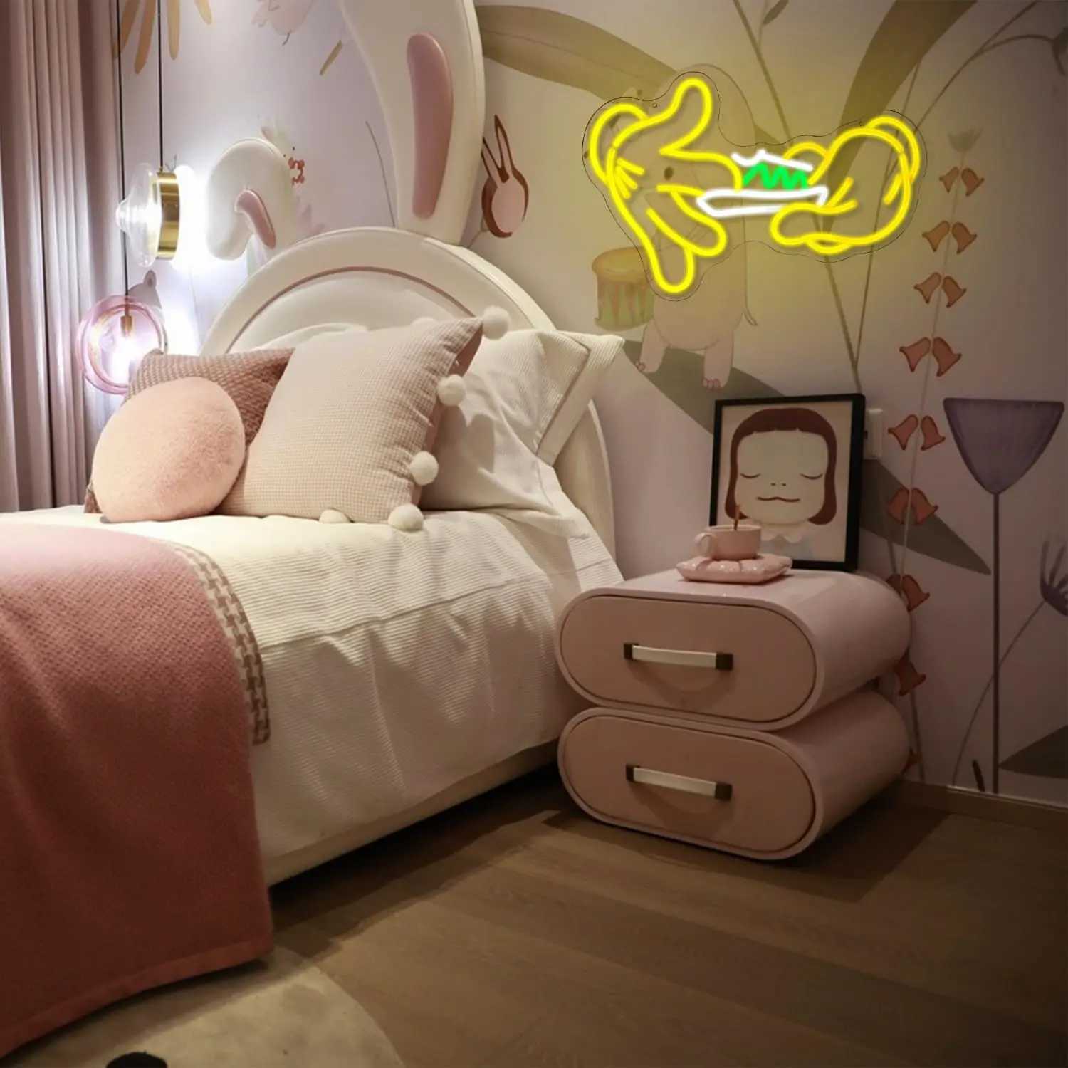 Wall mounted decoration with neon signs LED neon lights bedroom living room store supermarket bar people cave decoration X241210
