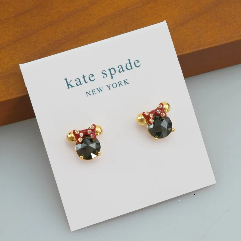 European and American KS Sweet Fairy Tale Cartoon Character Bow Set with Shining Zircon Earrings Wholesale Free Delivery 241209