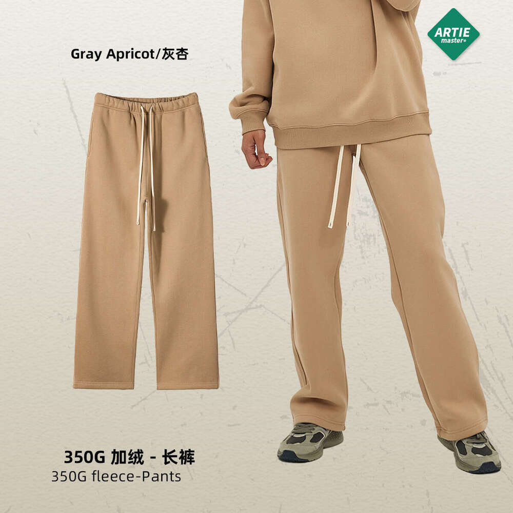 2024 Autumn/Winter New Product 350g Dopamine Plus Veet Thickened Oversize Loose Trendy Men's Wear and Clothing Set