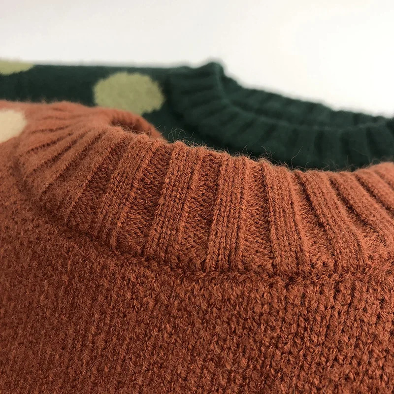 Milancel Autumn Winter Vintage Look Kids Boys Sweaters Polka Dot Girls Knitwear Outwear Boys Pullover for 1-6Y 241210