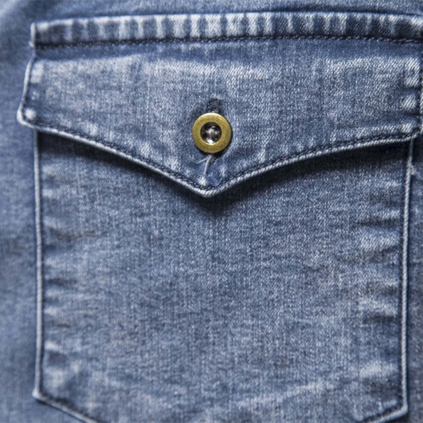 Mens black washed classic ultrathin pocket sized jeans stylish and handsome suitable for lapel long sleeved denim shirts worn daily 241209