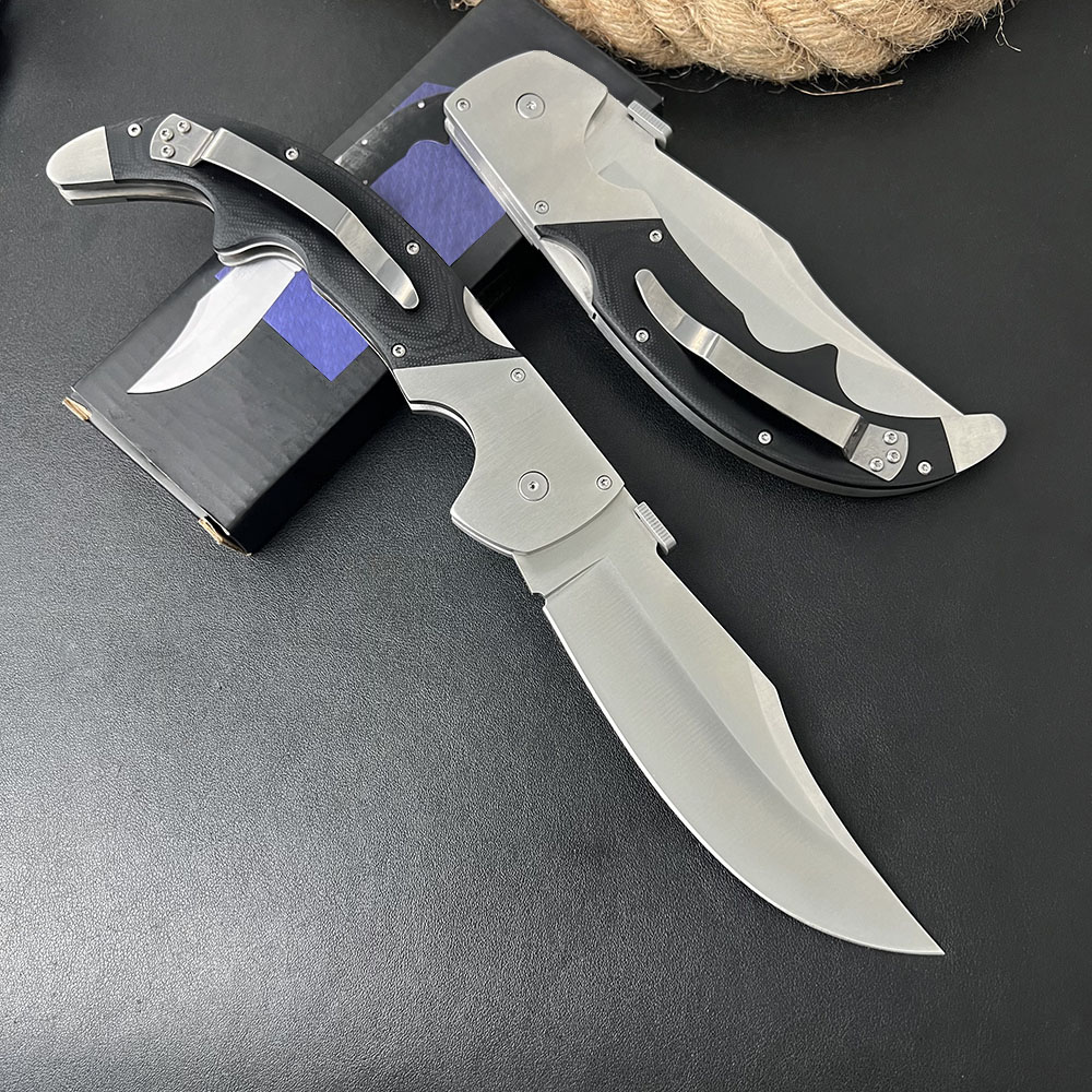Top Quality XL 62MA Survival Folding Knife S35VN Satin Blade G10 with Stainless Steel Handle Outdoor Camping Hiking Fishing EDC Tactical Pocket Knives