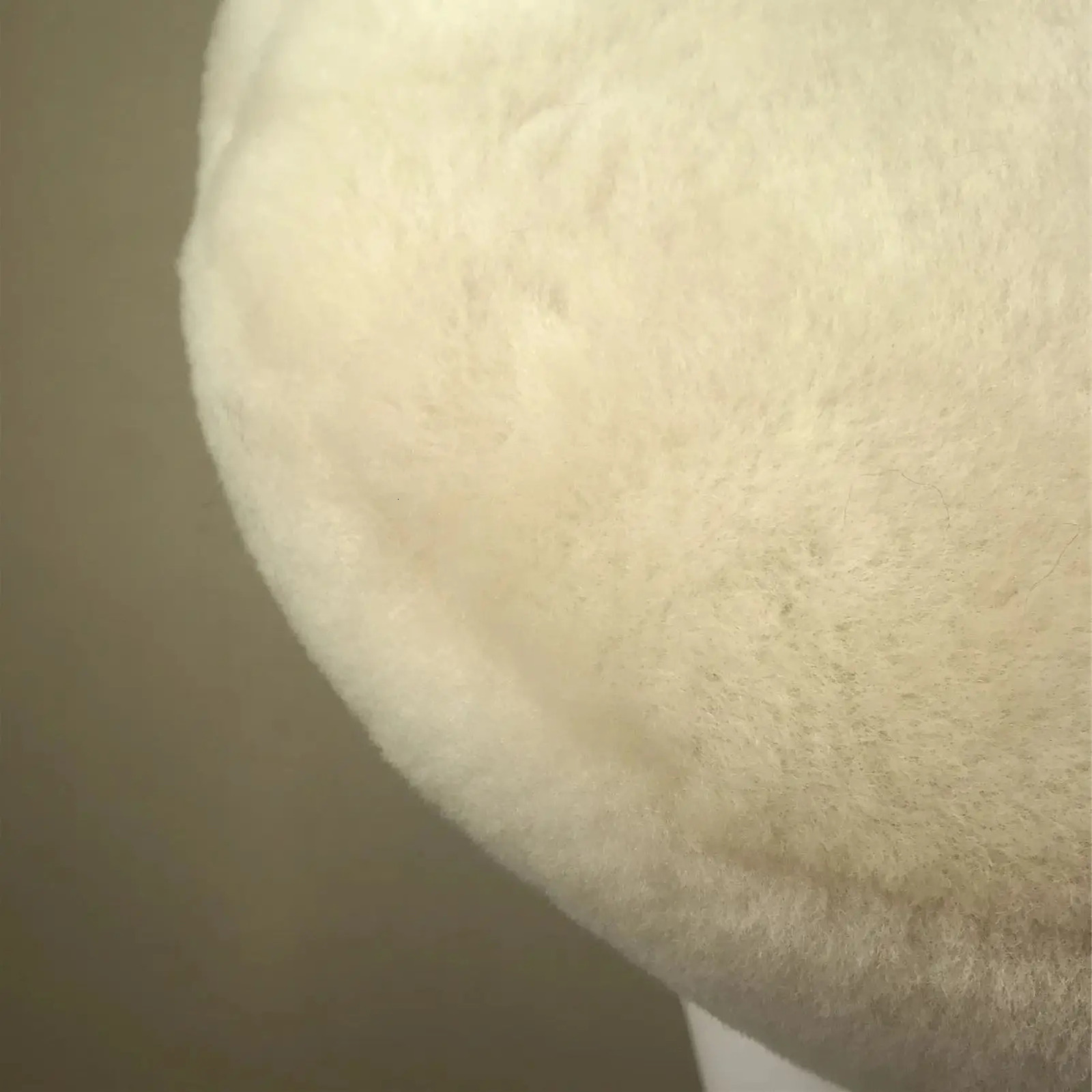 Natural wool leather womens beret fur hat elegant thick hat solid color fully matched 100% wool winter fashion B230802 241209