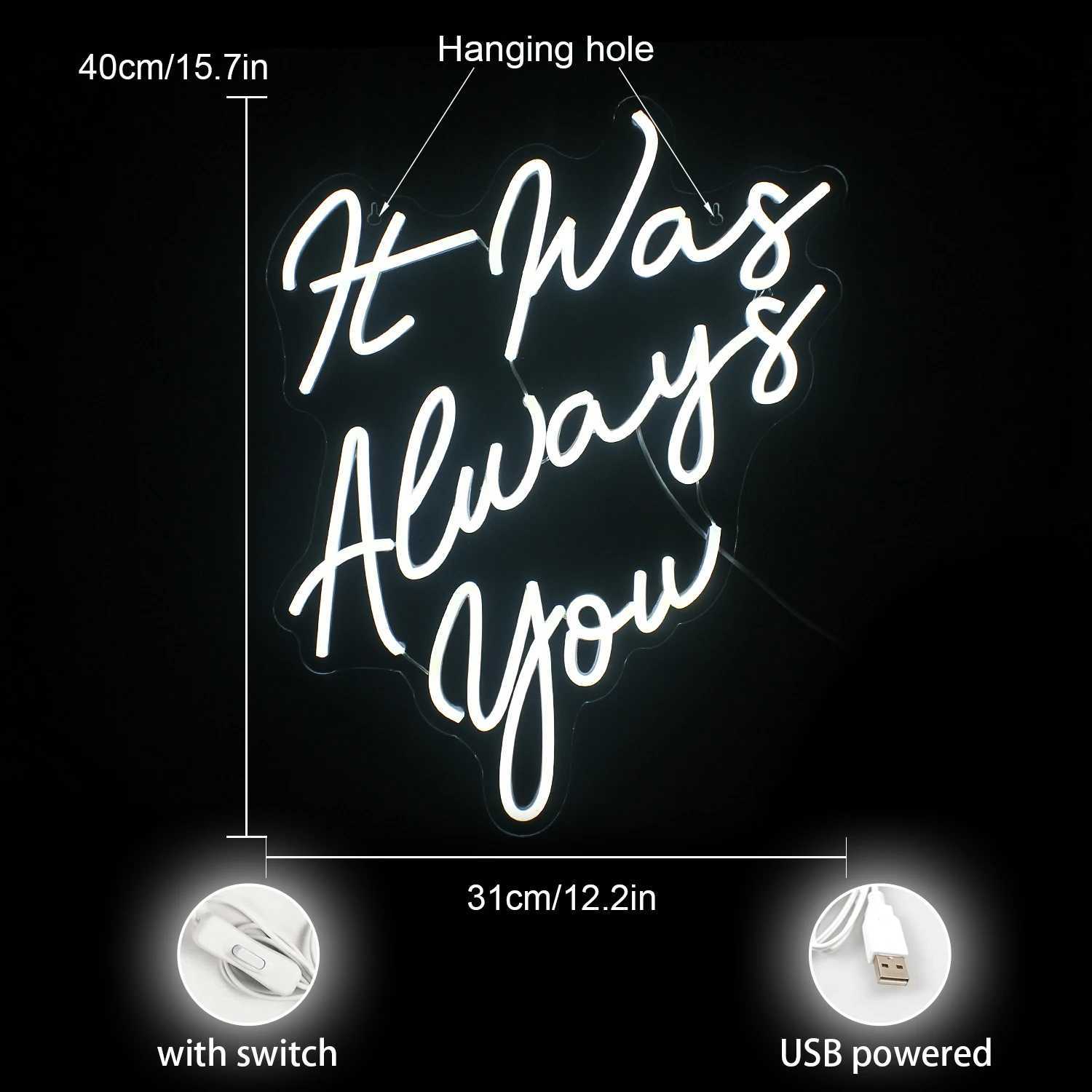 It has always been your LED neon lights wedding neon lights USB power supply for walls birthdays parties aesthetics room decoration LED neon lights X2