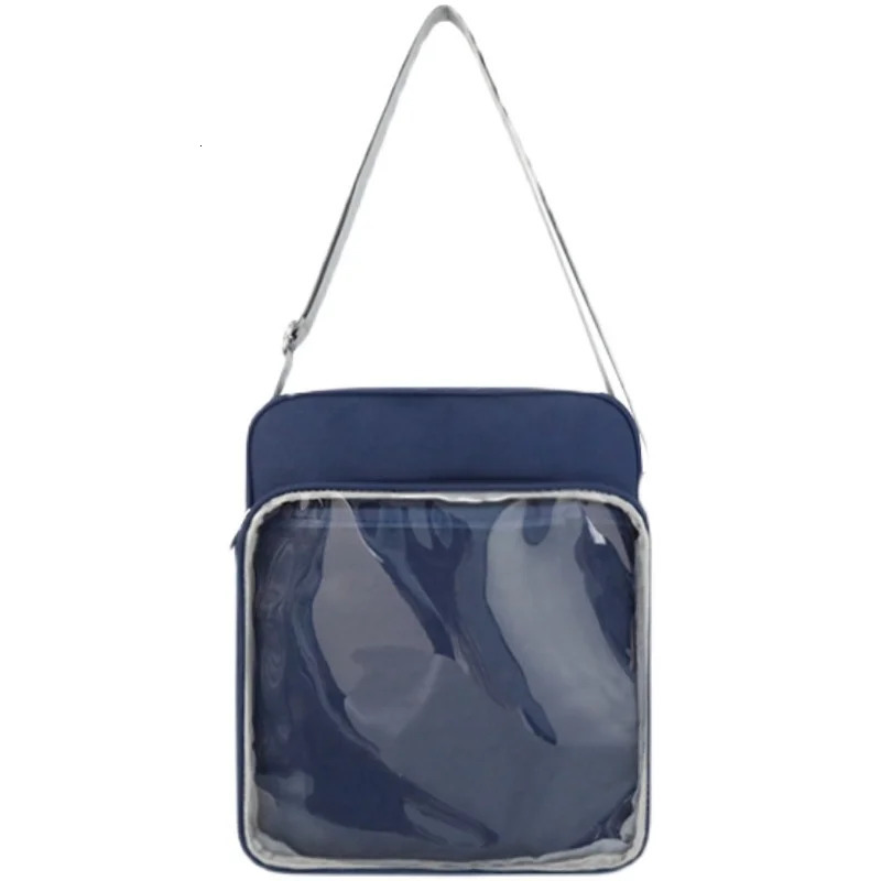 Harajuku JK Ita Bag Cross Body Girl Japanese Transparent Shoulder Bag Teen Female Anime Little Blue Uniform Bag241209