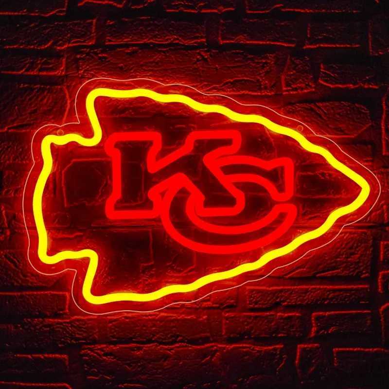 Neon light wall decoration mens cave or garage birthday gift mens football or rugby team bar dormitory party decoration game room X241210