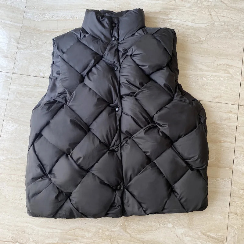 Lightweight Spring/Winter Zipper Apron Tank Top Womens Stand Collar Half Sleeve Warm Single Chest Tank Top 241210
