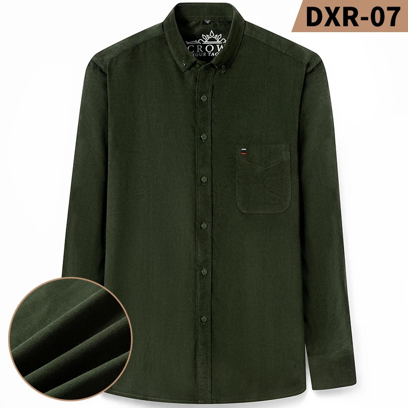 Cotton Corduroy long sleeved mens retro durable scratch resistant casual jacket 241209