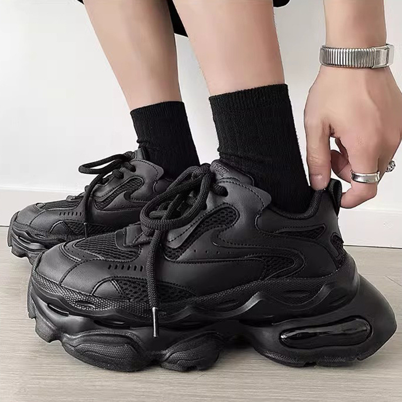 2024 new Dad shoes sports shoes with leisure autumn and winter breathable thin men's shoes to raise shoes