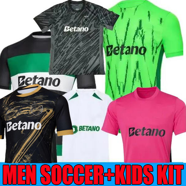 CP 24 25 Lisboas soccer jerseys Lisbons Special COATES MATHIEU Jovane Sarabia Vietto 2024 2025 Sporting Clube de football shirt men kids kit maillot