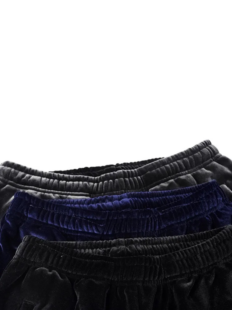 Autumn Winter Mens Velvet Sports Sets Hooded Sweatshirt Elastic Waist Pants Two Piece Set Warm Outdoors Men Running Tracksuit 241209