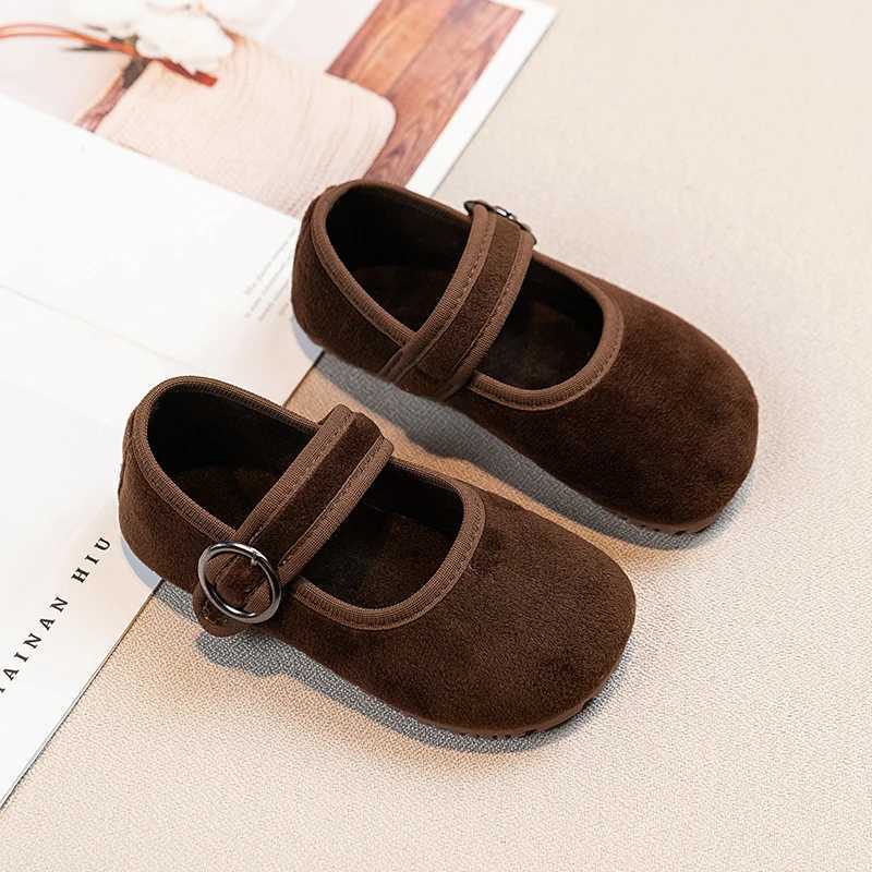 Baby Girls Spring/Autumn Fashion Popular New Kids Solid Color Flat Casual Comfortable Student Childrens Walking Shoes Size21-30XJ241209