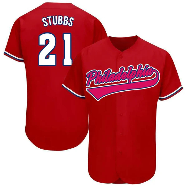 3 Harper 2024 Jerseys Turner Realmuto Nola Red Schwarber Castellanos Custom Jeresy for Daily Casual&Sports Wear