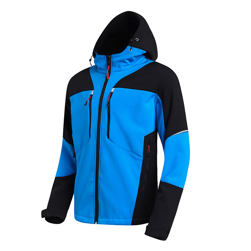M9029 Winter sports outdoor soft shell jacket men's cycling hooded jacket